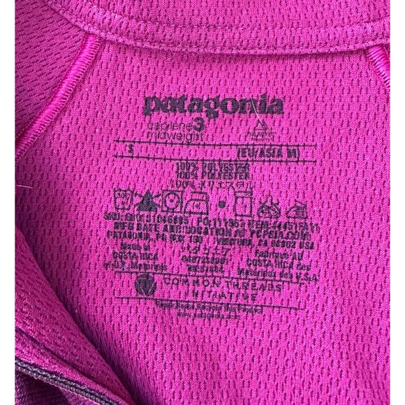 Patagonia Capilene 3 Mid Weight 1/4 Zip Base Layer Size Small Pink Pullover - Picture 3 of 6